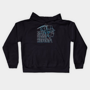 Eat Sleep Rave Repeat Kids Hoodie